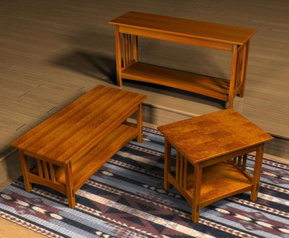 Mission Table Set - FurniturePlans.com