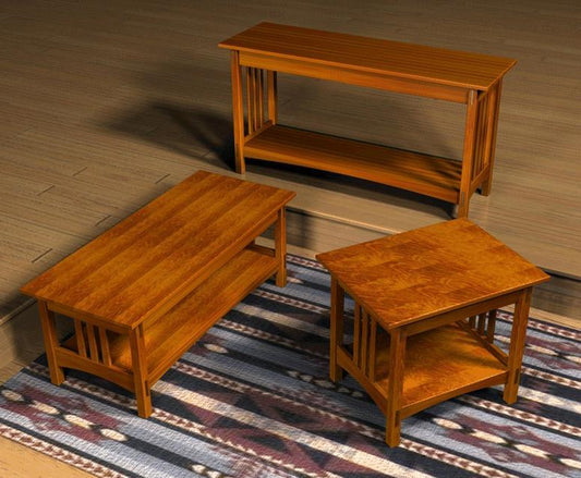 Mission Table Set - FurniturePlans.com