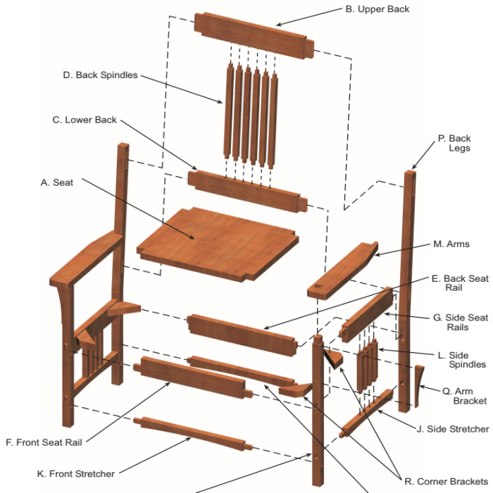 Mission Style Children's Chair