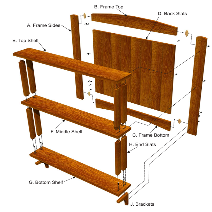 Kitchen Display Shelf