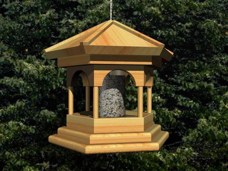 Gazebo Bird Feeder - FurniturePlans.com