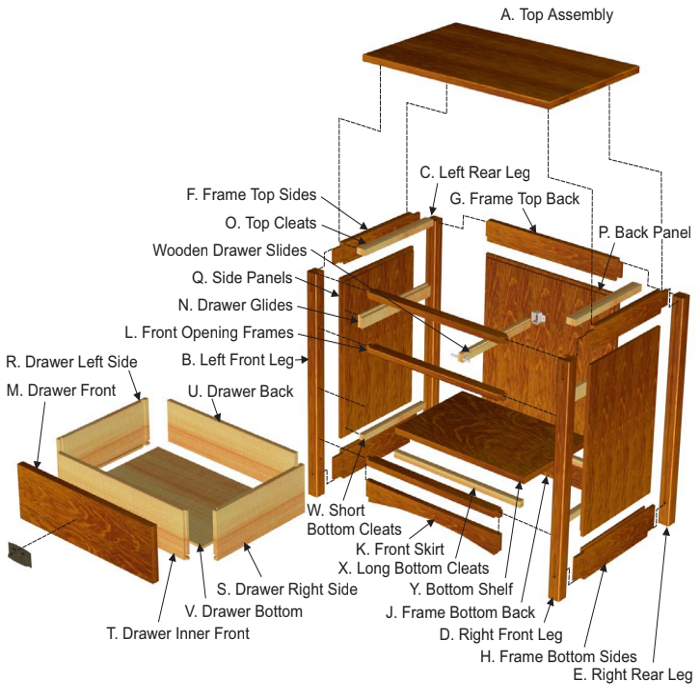 Mission Open Nightstand