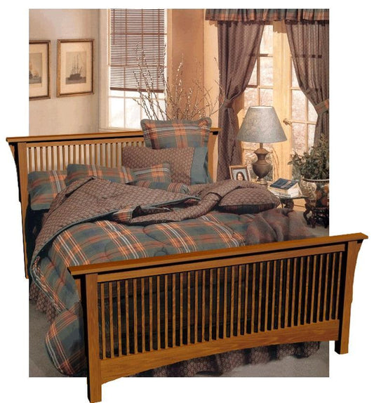Mission/Prairie Spindle Bed - FurniturePlans.com