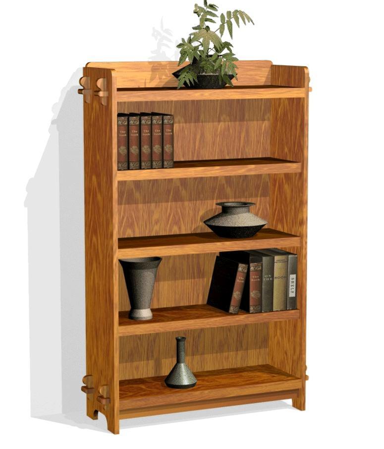 Mission Style Book Shelf - FurniturePlans.com
