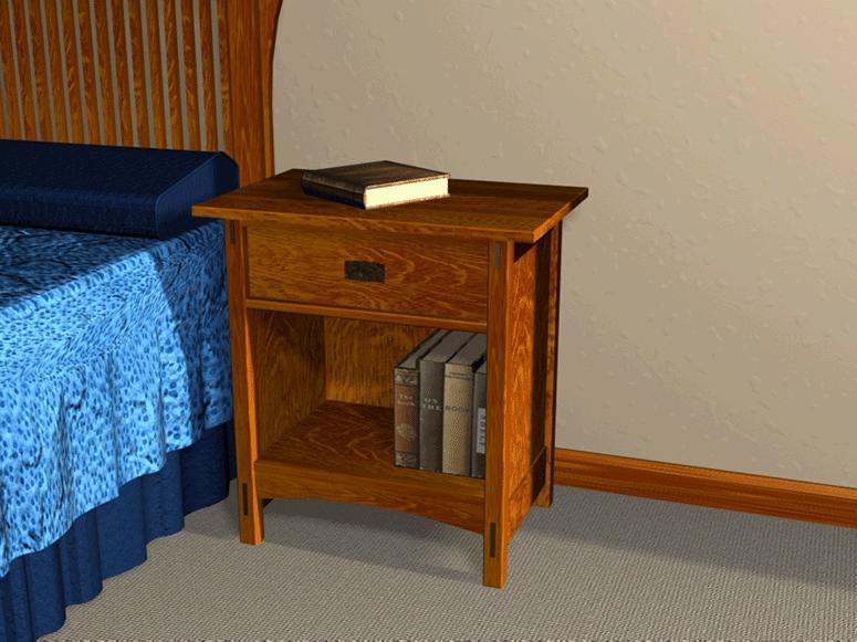 Mission Open Nightstand